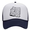 OTTO Polyester Foam Front Five Panel High Crown Mesh Back Trucker Hat Thumbnail