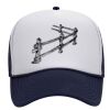 OTTO Polyester Foam Front Five Panel High Crown Mesh Back Trucker Hat Thumbnail