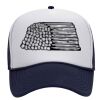 OTTO Polyester Foam Front Five Panel High Crown Mesh Back Trucker Hat Thumbnail