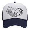 OTTO Polyester Foam Front Five Panel High Crown Mesh Back Trucker Hat Thumbnail