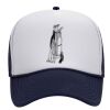 OTTO Polyester Foam Front Five Panel High Crown Mesh Back Trucker Hat Thumbnail