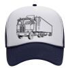 OTTO Polyester Foam Front Five Panel High Crown Mesh Back Trucker Hat Thumbnail